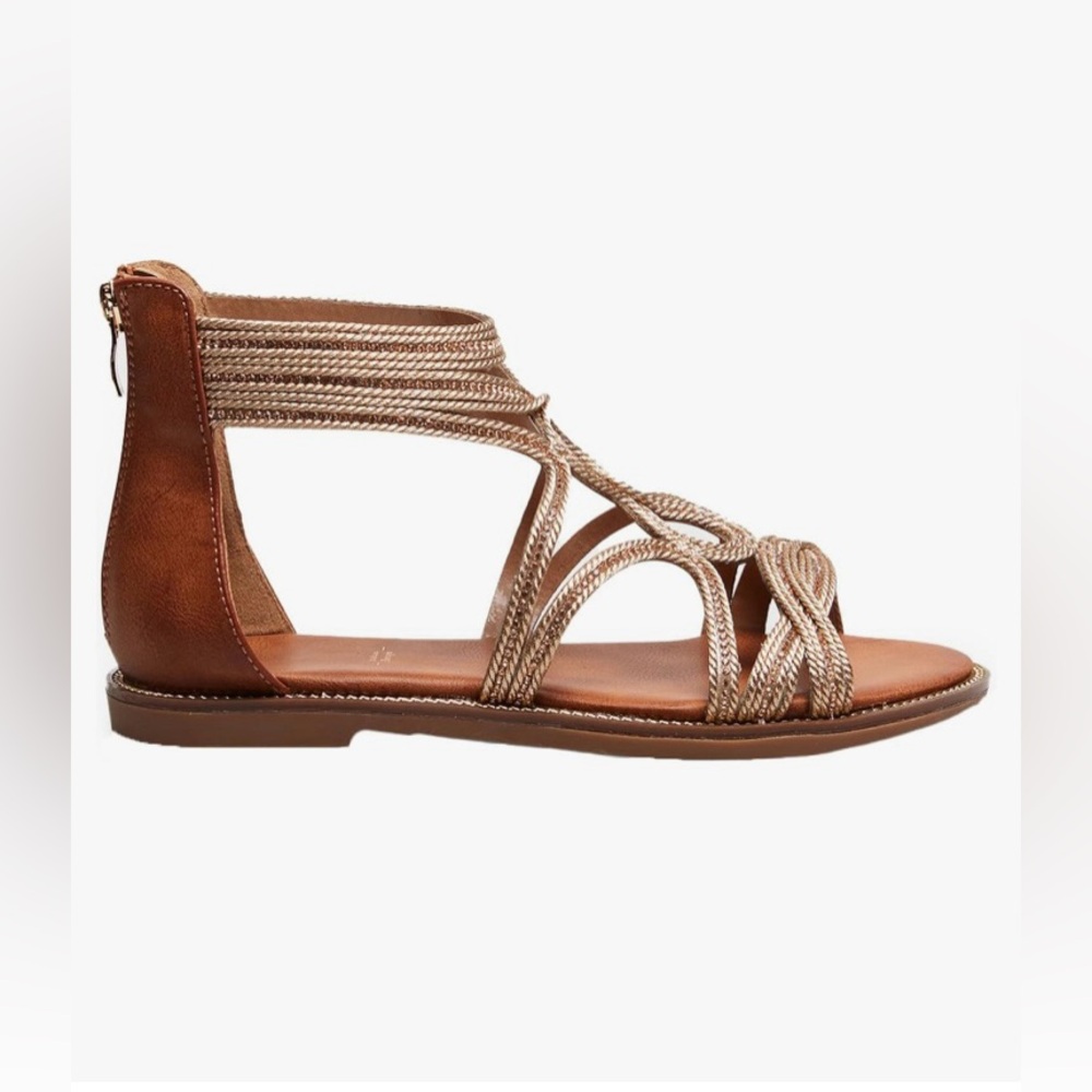 Women's Brown Strappy Sandals